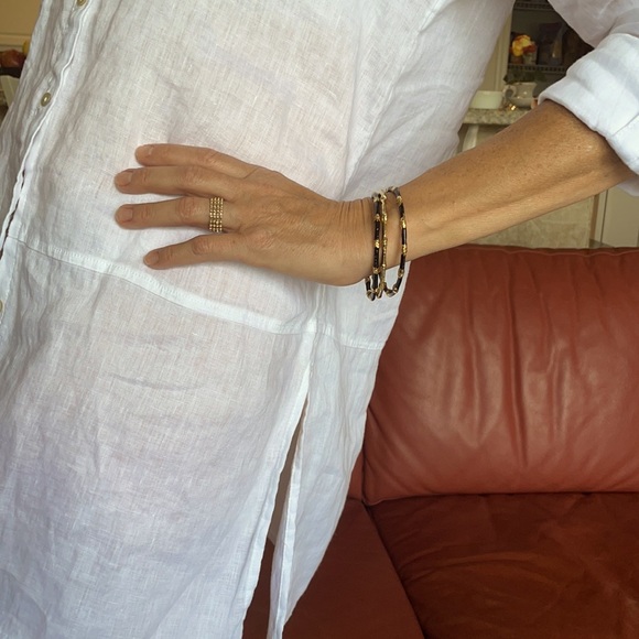 K J Lane style enamel bamboo bangles - Picture 3 of 9